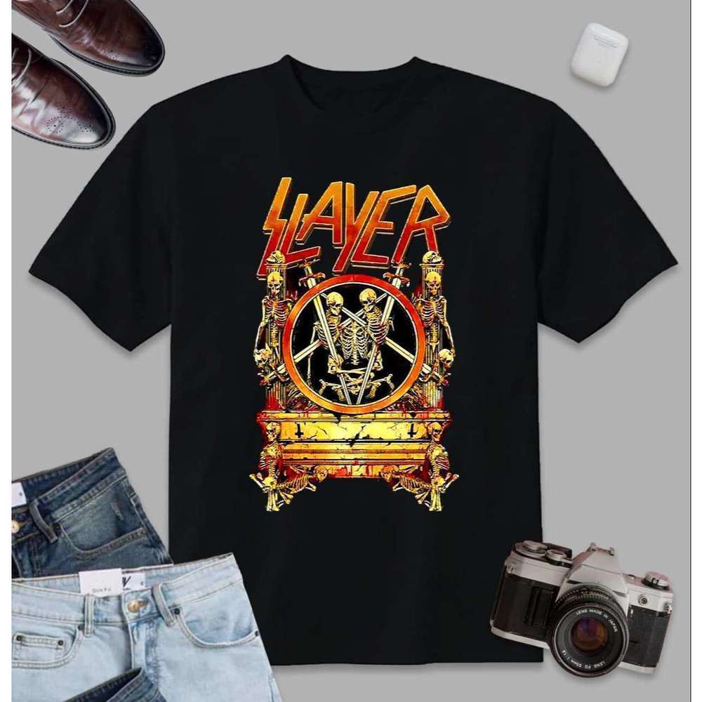 Slayer Seasons Abyss Thrash Metal Fan Graphic T-Shirt